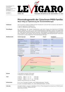 Pharmakogenetik der Zytochrom-P450-Familie