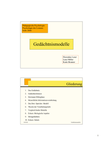 Gedächtnismodelle