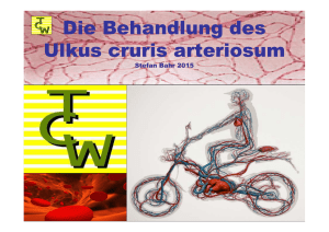 Behandlung Ulcus cruris arteriosum