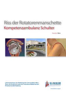 Riss der Rotatorenmanschette - Klinikum Wels