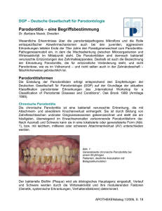 Parodontitis-eine Begriffsbestimmung