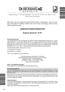 GEBRAUCHSINFORMATION Angina-Gastreu® S R1