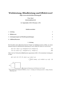 Wirkleistung, Blindleistung und Effektivwert