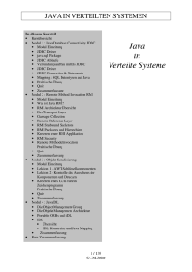 Java in Verteilte Systeme - Joller-Voss