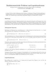 Pdf-Version Radialsymmetrische Probleme und Legendrepolynome