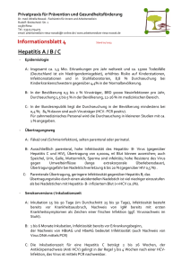 Informationsblatt 4 Hepatitis A / B / C