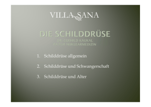 1. Schilddrüse allgemein 2. Schilddrüse und Schwangerschaft 3