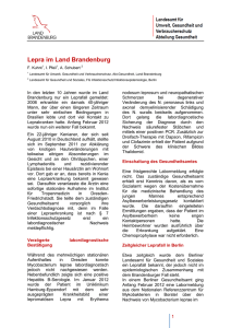 Lepra im Land Brandenburg - Gesundheitsplattform Brandenburg