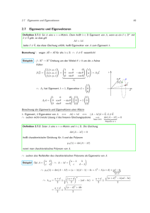2.7 Eigenwerte und Eigenvektoren