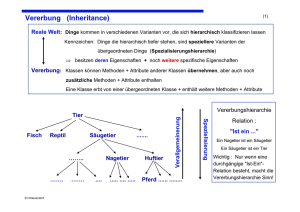 Vererbung (Inheritance)