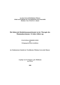 Die bilaterale Reduktionsmastektomie in der Therapie des