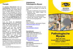 Pathologische Myopie - PRO RETINA Deutschland e. V.