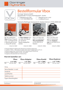 Bestellformular Vbox - Dorninger Hytronics GmbH