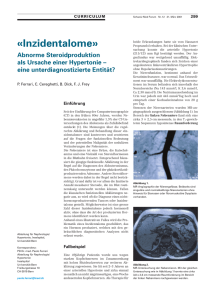 Abnorme Steroidproduktion als Ursache einer Hypertonie