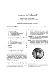 Mengen in der Mathematik