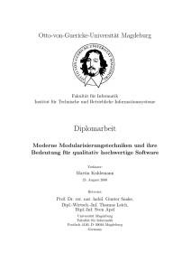 Moderne Modularisierungstechniken und ihre Bedeutung