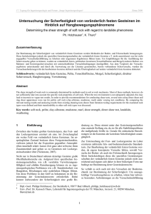 Scherparameter - Holzhauser et al