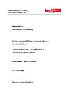 RPL Soziologie FOS/BOS - Bildungsserver Berlin