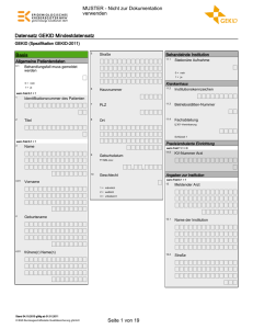 Page 1 Datensatz GEKID Mindestdatensatz GEKID (Spezifikation