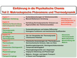 Kapitel 10: Grundlagen der Thermodynamik