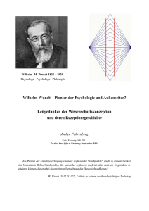 Wilhelm Wundt – Pionier der Psychologie und Außenseiter