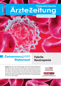 febrile Neutropenie - &Ouml;sterreichische Gesellschaft f&uuml;r