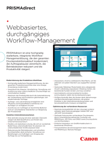 Webbasiertes, durchgängiges Workflow-Management