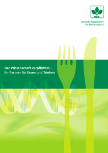 Pressemappe - Deutsche Gesellschaft für Ernährung
