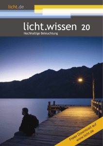 licht.wissen 20 „Nachhaltige Beleuchtung“