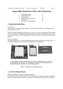 Einführung in die Meß- und Laborpraxis