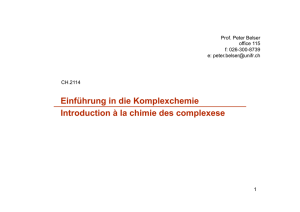 Einführung in die Komplexchemie: Kapitel 1 File - Moodle