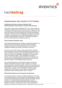 Fachbeitrag Expertenwissen über Industrie 4.0 für Praktiker als PDF