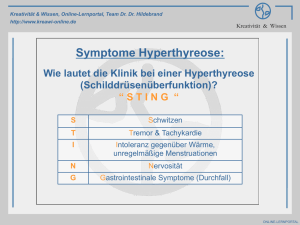 Symptome Hyperthyreose
