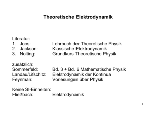 Theoretische Elektrodynamik