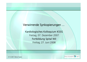 Synkope: VHF und Epilepsie - Dr. Werner Eugster