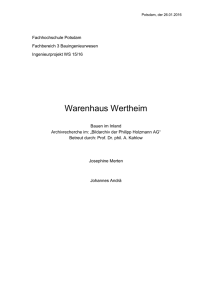 Warenhaus-Wertheim - Bildarchiv der Philipp Holzmann AG