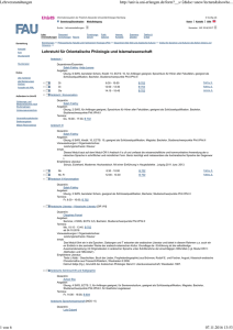 Lehrveranstaltungen im WS 2016/17