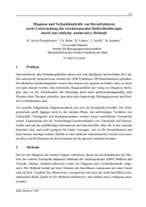 Diagnose und Verlaufskontrolle von Stressfrakturen sowie