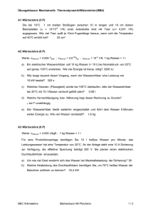 Übungsklausur Mechatronik: Thermodynamik/Wärmelehre (MB4) A1