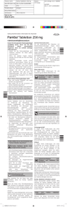 Pamba Tabletten 250 mg, Wirkstoff: 4-(Aminomethyl