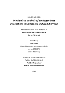 Mechanistic analysis of pathogen-host - ETH E
