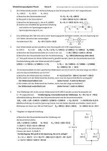 Physik Klasse 8 Wiederholungsaufgaben 2 Lösungen Blatt 2