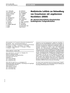 Medizinische Leitlinien zur Behandlung von EMAH