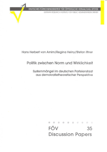 überschrift 2 - Deutsches Forschungsinstitut für öffentliche Verwaltung