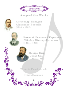 Borodin, Rimski-Korsakov, Cui - Ausgewählte - Pdf