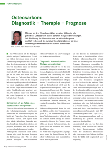 Osteosarkom: Diagnostik – Therapie – Prognose