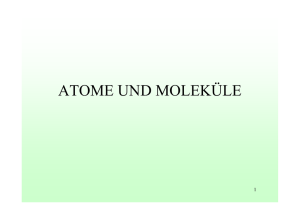 Atome und Moleküle