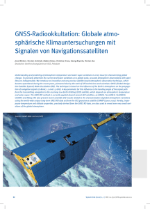 GNSS-Radiookkultation: Globale atmo - GFZpublic