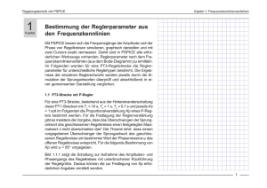 Bestimmung der Reglerparameter aus den Frequenzkennlinien