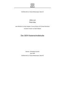 GEK-Studie: GEK-Kaiserschnittstudie